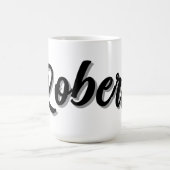 Black Robert Naam Met Slagschaduw, Koffiemok (Center)