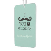 Black Robin Egg Blue Mustache Humor Luchtverfrisser (Links)