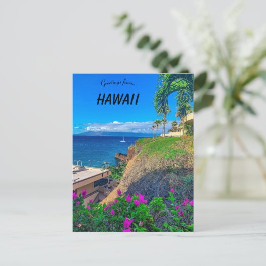 Black Rock Beach Lahaina Hawaii Briefkaart (Staand voorkant)