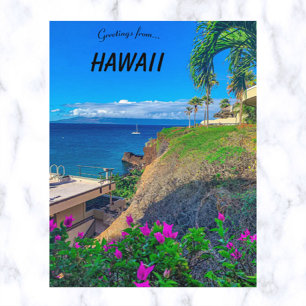 Black Rock Beach Lahaina Hawaii Briefkaart