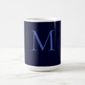Black Rock Deep Blue Classical Unique Monogram Koffiemok (Center)