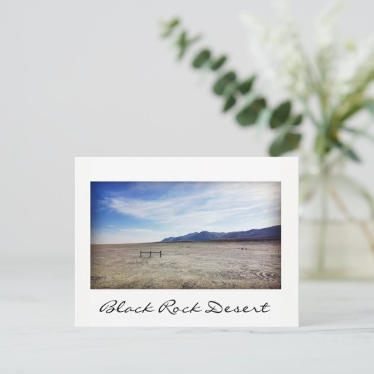 Black Rock Desert Briefkaart (Staand voorkant)