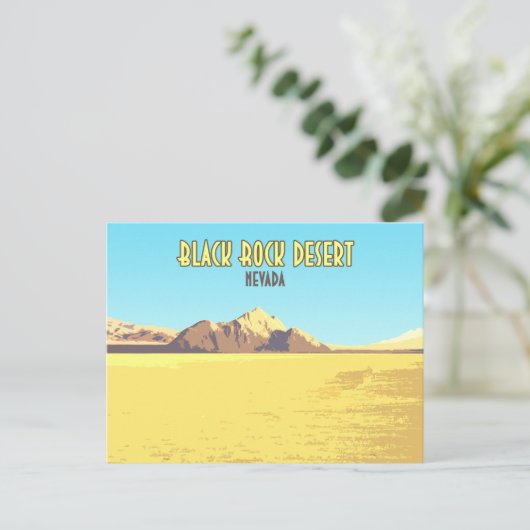 Black Rock Desert Nevada  Briefkaart (Staand voorkant)