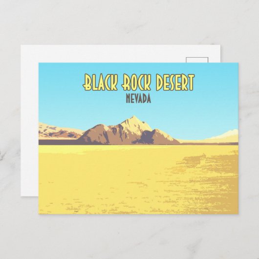 Black Rock Desert Nevada  Briefkaart (Voorkant / Achterkant)