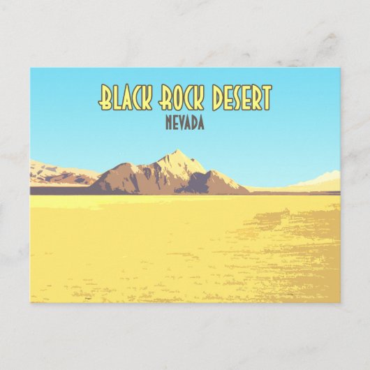 Black Rock Desert Nevada  Briefkaart (Voorkant)