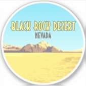 Black Rock Desert Nevada  Sticker (Voorkant)