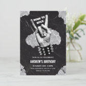 Black Rock metal verjaardag Kaart (Staand voorkant)