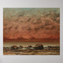 Black Rocks, Trouville - Gustave Courbet Fine Art Poster