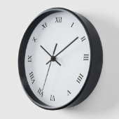 Black Roman Numbers Black Wooden Lijst Wall (Hoek)