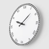 Black Roman Numbers  Face & Trim Clock Grote Klok (Hoek)