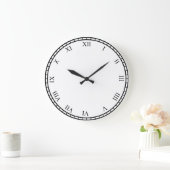 Black Roman Numbers  Face & Trim Clock Grote Klok (Huis)