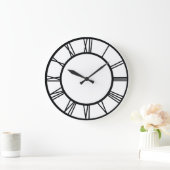 Black Roman Numbers in Circle Grote Klok (Huis)