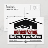 Black Roof Hartelijk dank Briefkaart (Voorkant / Achterkant)