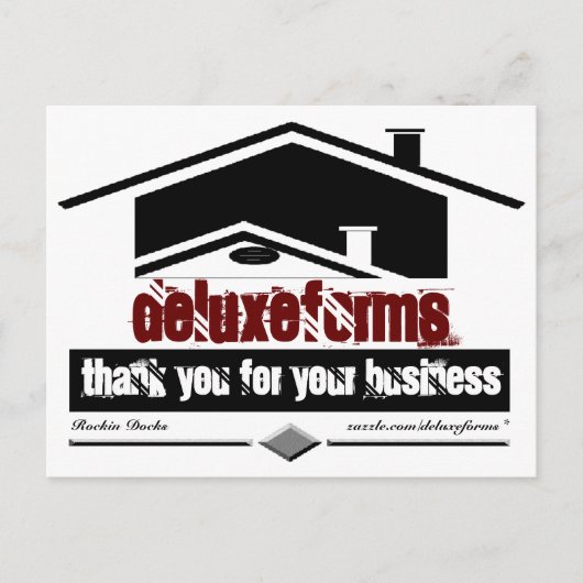 Black Roof Hartelijk dank Briefkaart (Voorkant)