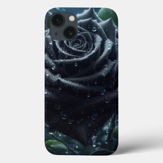 Black Roos Floral Case-Mate iPhone Case (Achterkant)