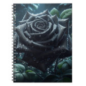 Black Roos Floral Notitieboek (Voorkant)