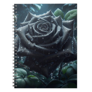 Black Roos Floral Notitieboek