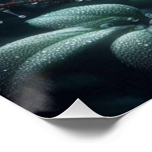 Black Roos Floral Perfect Poster (Hoek)