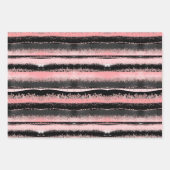 Black Roos Gold Glitter Inpakpapier Vel (Voorkant)