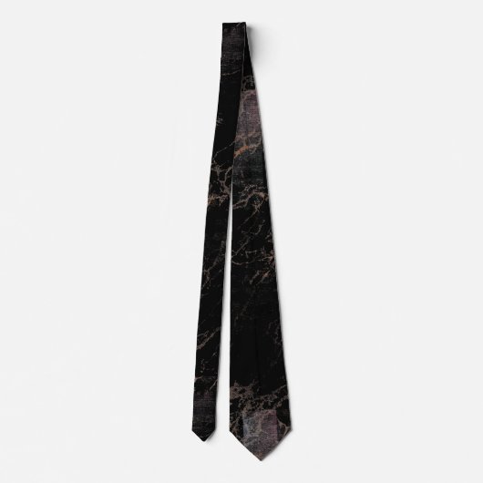 BLACK ROOS GOLD MARBLE PATTERN STROPDAS (Achterkant)