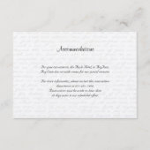 Black Roos Love Letter Wedding Insert Informatiekaartje (Voorkant)
