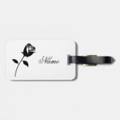 Black Roos Valentijn Flower Thunder_Cove Bagagelabel (Achterkant horizontaal)