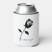 Black Roos Valentijn Flower Thunder_Cove Blikjeskoeler (Blikje Achterkant)