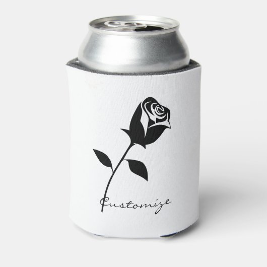 Black Roos Valentijn Flower Thunder_Cove Blikjeskoeler (Blikje Achterkant)