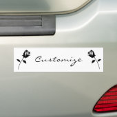 Black Roos Valentijn Flower Thunder_Cove Bumpersticker (Op auto)