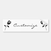 Black Roos Valentijn Flower Thunder_Cove Bumpersticker (Voorkant)