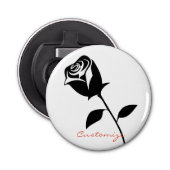 Black Roos Valentijn Flower Thunder_Cove Button Flesopener (Voorkant)