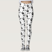 Black Roos Valentijn Flower Thunder_Cove Leggings (Voorkant)
