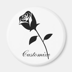 Black Roos Valentijn Flower Thunder_Cove Magneet