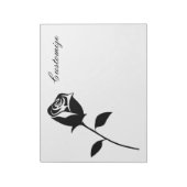 Black Roos Valentijn Flower Thunder_Cove Notitieblok (Linkerzijde)