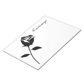 Black Roos Valentijn Flower Thunder_Cove Notitieblok (Schuin)