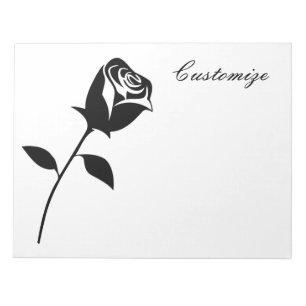 Black Roos Valentijn Flower Thunder_Cove Notitieblok