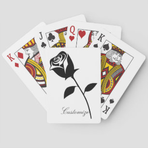Black Roos Valentijn Flower Thunder_Cove Pokerkaarten