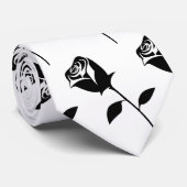 Black Roos Valentijn Flower Thunder_Cove Stropdas (Opgerold)