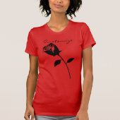 Black Roos Valentijn Flower Thunder_Cove T-shirt (Voorkant)