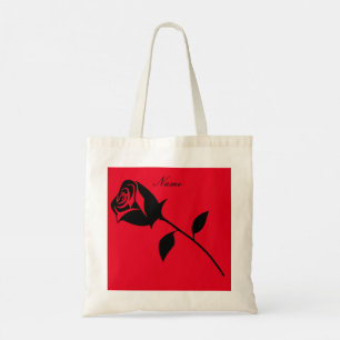 Black Roos Valentijn Flower Thunder_Cove Tote Bag