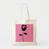 Black Roos Valentijn Flower Thunder_Cove Tote Bag (Voorkant)