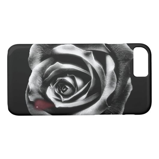 Black roos vampire iPhone 7 hoesje (Achterkant (Horizontaal))