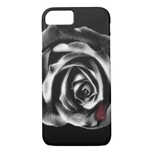 Black roos vampire iPhone 7 hoesje (Achterkant)