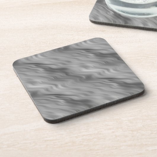 Black Roos Wavy Texture Bier Onderzetter (Linkerzijde)