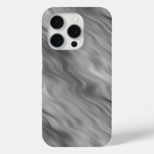 Black Roos Wavy Texture iPhone 15 Pro Case