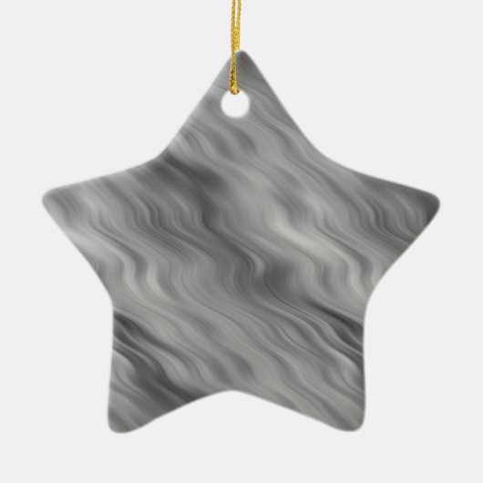 Black Roos Wavy Texture Keramisch Ornament (Voorkant)