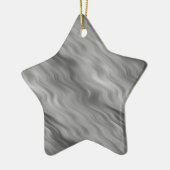 Black Roos Wavy Texture Keramisch Ornament (Links)
