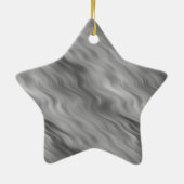 Black Roos Wavy Texture Keramisch Ornament (Achterkant)
