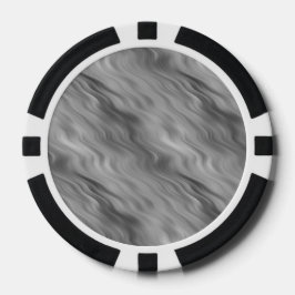 Black Roos Wavy Texture Poker Chips