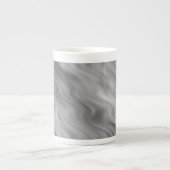 Black Roos Wavy Texture Porselein Kop (Voorkant)